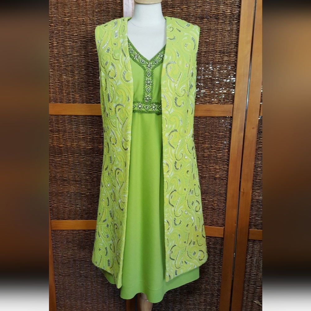 Vintage Fred Rothschild Beaded 2 Piece Outfit